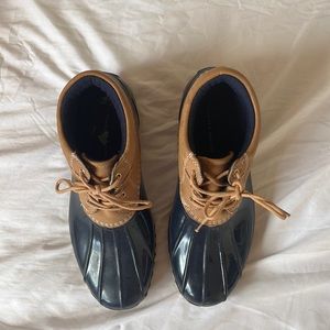 Like new Tommy Hilfiger duck boots. Only worn a couple of times.